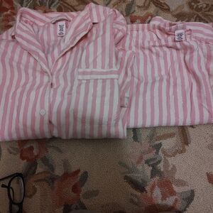 Hanna Andersson Pink Striped Kids Pajamas